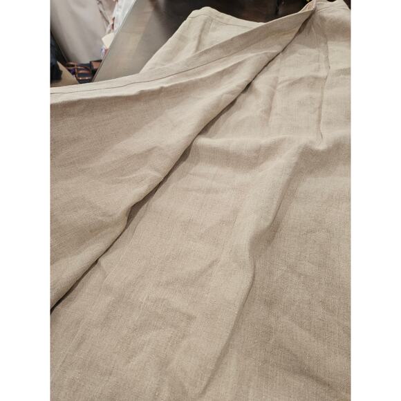 Vintage Outfit JPR Petites 100% Linen Beife Tan Wrap Mini Skirt Size M Petite - Picture 3 of 6